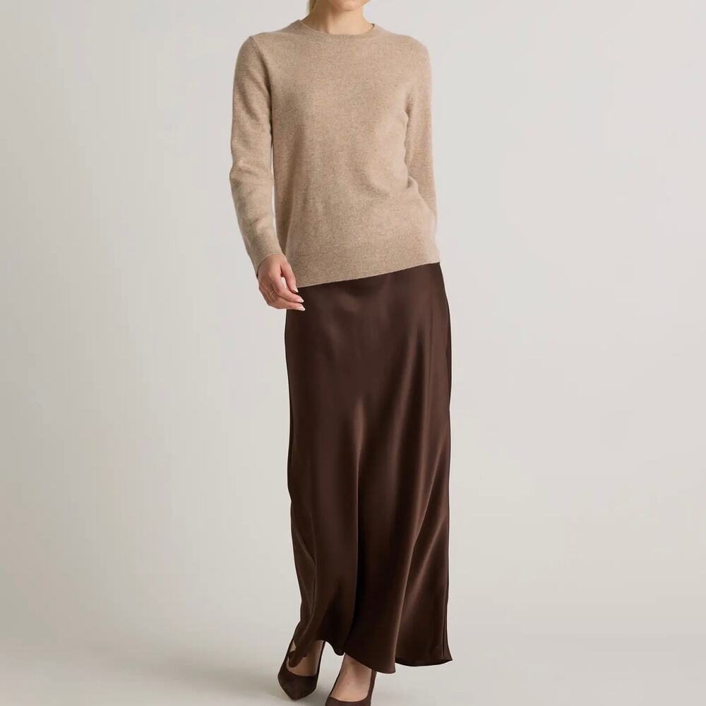 Quince Mongolian Cashmere Oatmeal Crewneck Sweater Size Large - Picture 4 of 14